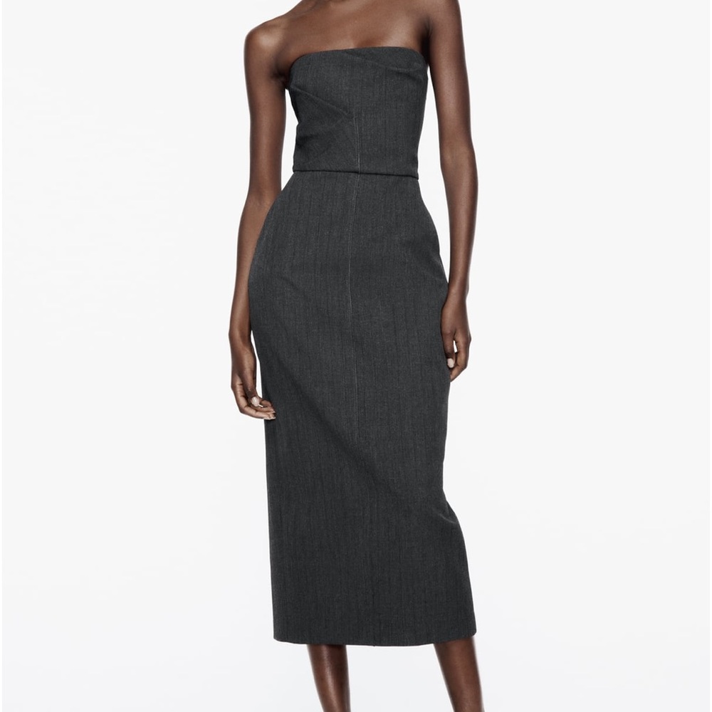 Zara strapless dress